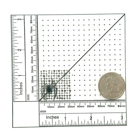 ⭐Gothic Spider Brooch Stainless Steel Badge Pins Silver Color Metal Small Size⭐ - Picture 5 of 6